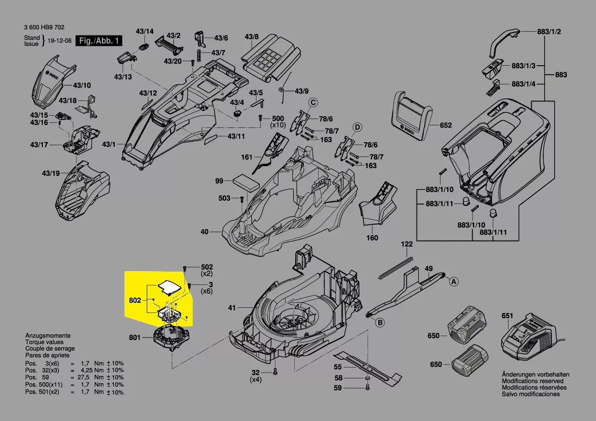 Platine réf. 1 607 000 EF8 Bosch